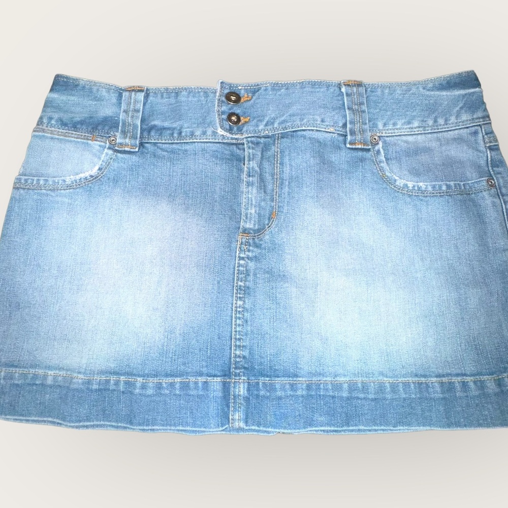 American Eagle Blue Denim Skirt Size L (12)